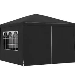 Hot Festtelt 3x3 m - Vandafvisende, UV-bestandigt | Farve: Antracitgrå Telte & Lysthuse