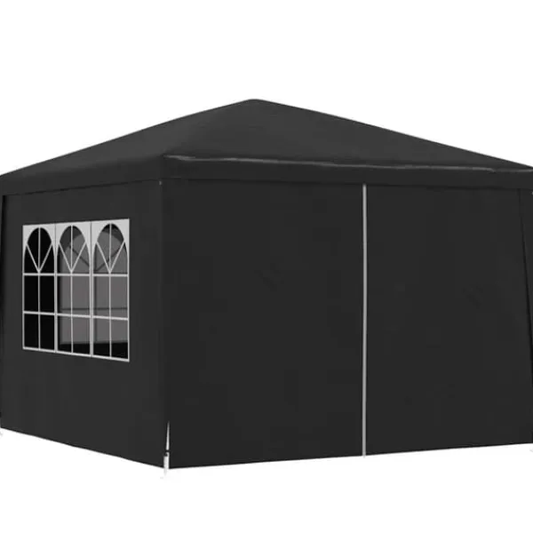 Hot Festtelt 3x3 m - Vandafvisende, UV-bestandigt | Farve: Antracitgrå Telte & Lysthuse