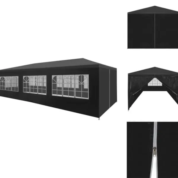 Telte & Lysthuse^Festtelte & havepavilloner - Living festtelt 3 x 9 m antracitgrå