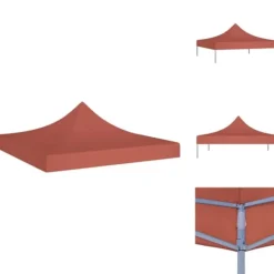 Telte & Lysthuse^Festtelte & havepavilloner – tage - Living tag til festtelt 3x3 m 270 g/m² terrakotta