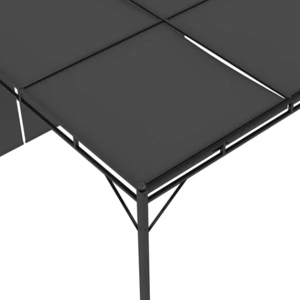 Best Festtelte & havepavilloner - Living havepavillon med gardin 3x3x2,25m antracitgrå Buer, Spalier, Lysthuse Uden Tag