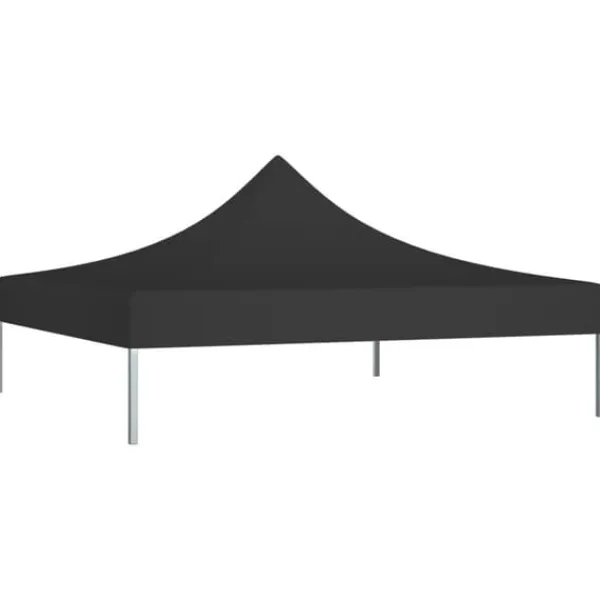 Online Festtelte & havepavilloner – tage - Living tag til festtelt 3x3 m 270 g/m² sort Telte & Lysthuse