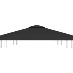 Festtelte & havepavilloner – tage - Living pavillontopdække i 2 lag 3x3 m 310 g/m² sort Telte & Lysthuse