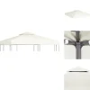 Hot Festtelte & havepavilloner – tage - Living baldakin til pavillon 3x3 m 310 g/m² cremehvid Telte & Lysthuse
