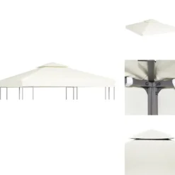 Hot Festtelte & havepavilloner – tage - Living baldakin til pavillon 3x3 m 310 g/m² cremehvid Telte & Lysthuse