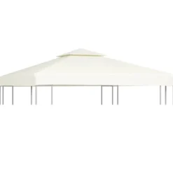 Hot Festtelte & havepavilloner – tage - Living baldakin til pavillon 3x3 m 310 g/m² cremehvid Telte & Lysthuse