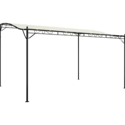 Telte & Lysthuse^Festtelte & havepavilloner - Living baldakin 4x3 m 180 g/m² stof og stål cremefarvet