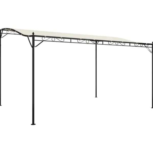 Telte & Lysthuse^Festtelte & havepavilloner - Living baldakin 4x3 m 180 g/m² stof og stål cremefarvet