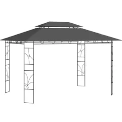 Discount Festtelte & havepavilloner - Living pavillon 4x3x2,7 m 160 g/m² antracitgrå Telte & Lysthuse