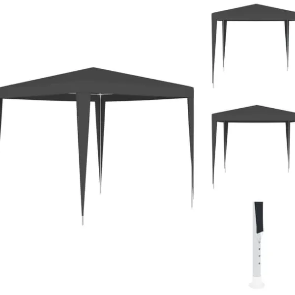 Telte & Lysthuse^Festtelte & havepavilloner - Living festtelt 2,5x2,5 m 90 g/m² antracitgrå