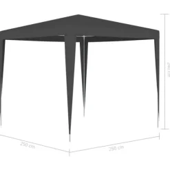 Telte & Lysthuse^Festtelte & havepavilloner - Living festtelt 2,5x2,5 m 90 g/m² antracitgrå