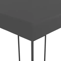 Discount Festtelte & havepavilloner - Living pavillon med LED-lyskæder 3x4 m antracitgrå Telte & Lysthuse
