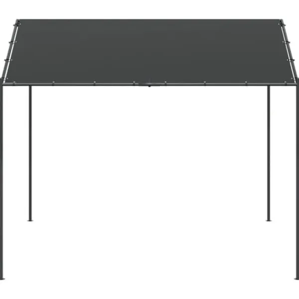 Telte & Lysthuse^Festtelte & havepavilloner - Living pavillon 4x4 m stål og stof antracitgrå
