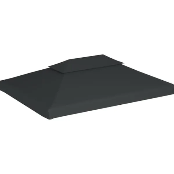Telte & Lysthuse^Festtelte & havepavilloner – tage - Living pavillontopdække i 2 lag 310 g/m² 4x3 m antracitgrå