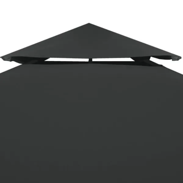 Telte & Lysthuse^Festtelte & havepavilloner – tage - Living pavillontopdække i 2 lag 310 g/m² 4x3 m antracitgrå