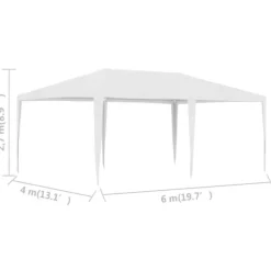 Telte & Lysthuse^Festtelte & havepavilloner - Living festtelt 4x6 m hvid
