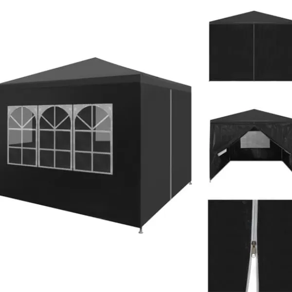 Telte & Lysthuse^Festtelte & havepavilloner - Living festtelt 3 x 3 m antracitgrå