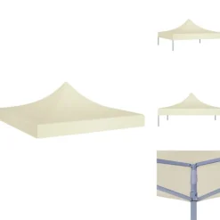 Discount Festtelte & havepavilloner – tage - Living tag til festtelt 2x2 m 270 g/m² cremefarvet Telte & Lysthuse