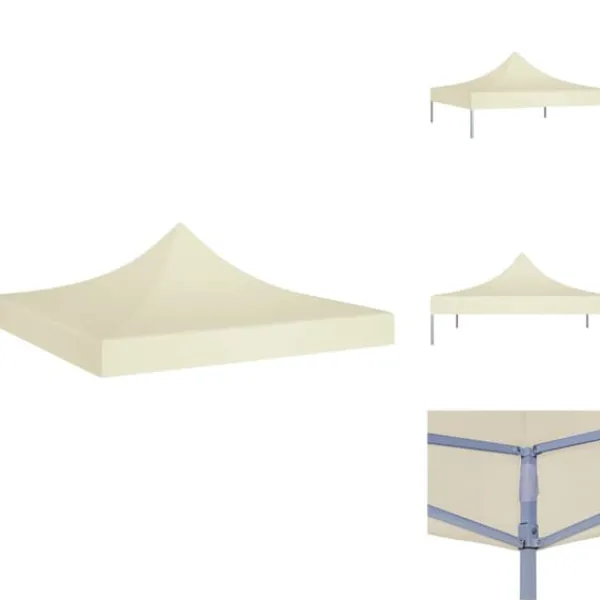 Discount Festtelte & havepavilloner – tage - Living tag til festtelt 2x2 m 270 g/m² cremefarvet Telte & Lysthuse