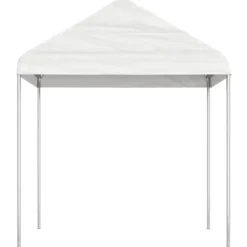 Online Festtelte & havepavilloner - Living pavillon med tag 8,92x2,28x2,69 m polyethylen hvid Telte & Lysthuse