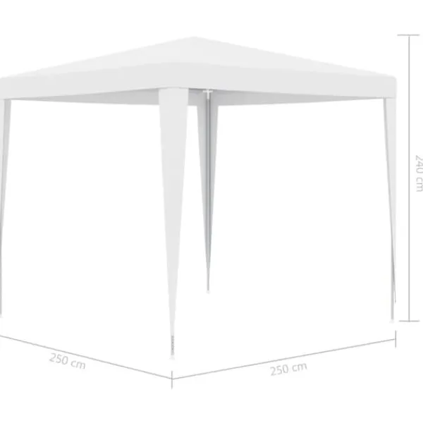 New Festtelte & havepavilloner - Living festtelt 2,5x2,5 m hvid Telte & Lysthuse