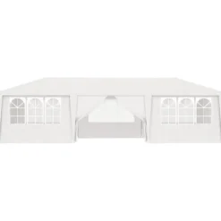 Telte & Lysthuse^Festtelte & havepavilloner - Living festtelt med sidevægge 4x9 m 90 g/m² hvid