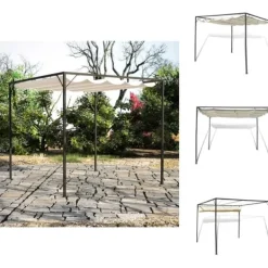 Online Festtelte & havepavilloner - Living havepavillon med tilbagetrækkeligt tag Buer, Spalier, Lysthuse Uden Tag