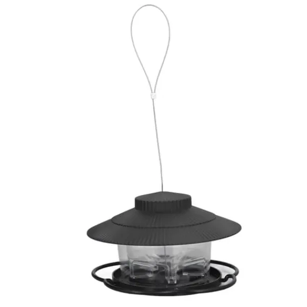 Til Fugle & Småvildt^Fågelmatare 1L Slitstark ABS Lätt att fylla Transparent Behållare Bärbar Paviljong Design Hängande Fågelmatare