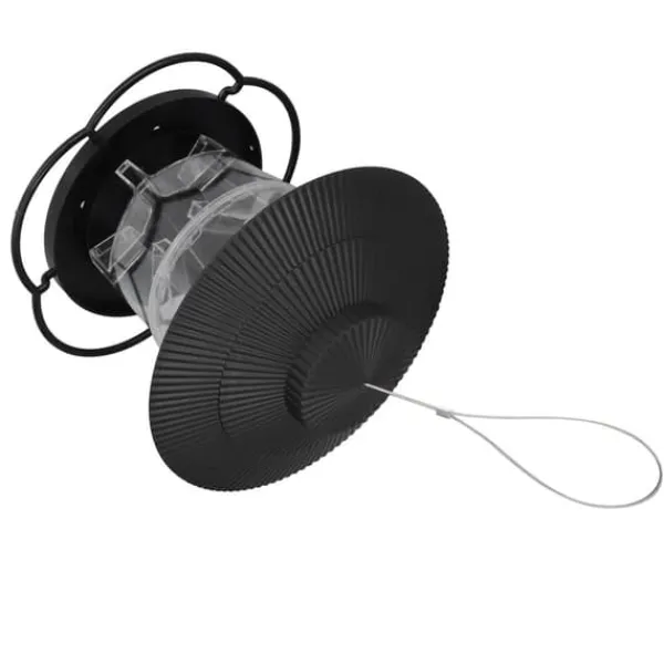 Til Fugle & Småvildt^Fågelmatare 1L Slitstark ABS Lätt att fylla Transparent Behållare Bärbar Paviljong Design Hängande Fågelmatare