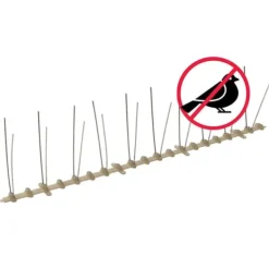 Hot Fågelpiggar - 2-raders set i plast 20 st | Längd: 10 m | Väderbeständiga och effektiva Insektmiddel & Dyreafvisende Middel