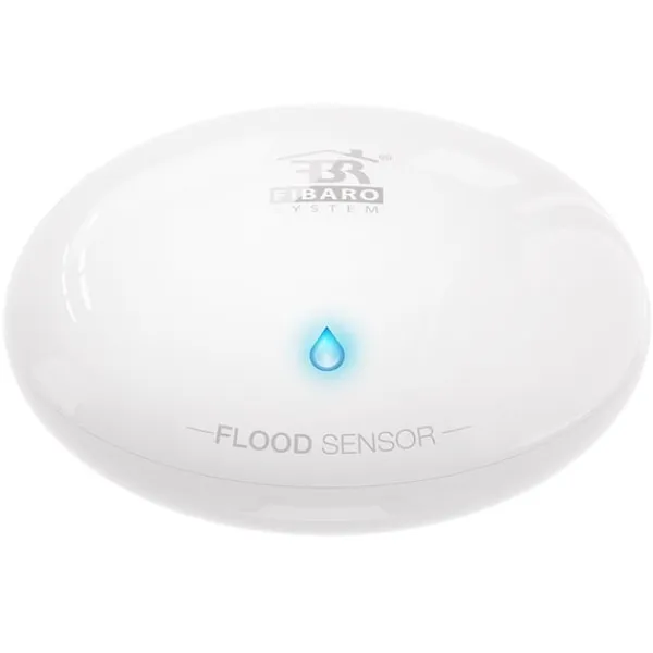 Lækagedetektorer^Fibaro FGFS-101-ZW5 temperatur-/fugtighedssensor Indendørs/udendørs Temperatur- og fugtighedssensor Fritstående Trådløs