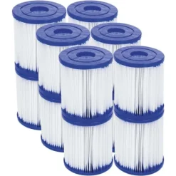 Bestway Pool- & Spatilbehør^Filter til filterpumpe Type I - sæt med 12 stk. 58093