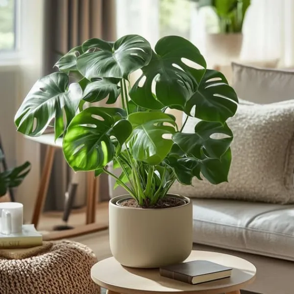 Outlet Fingerphilodendron - Sæt med 2 - Monstera deliciosa - Højde 50-60cm - ⌀17cm Krukkeplanter Indendørs