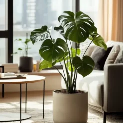 Outlet Fingerphilodendron - Sæt med 2 - Monstera deliciosa - Højde 50-60cm - ⌀17cm Krukkeplanter Indendørs