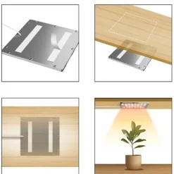 Hot Fire-hovedet LED plantelys til loftmontering med timer og dæmpbar fuldspektrum Kit Til Plante- & Urtedyrkning