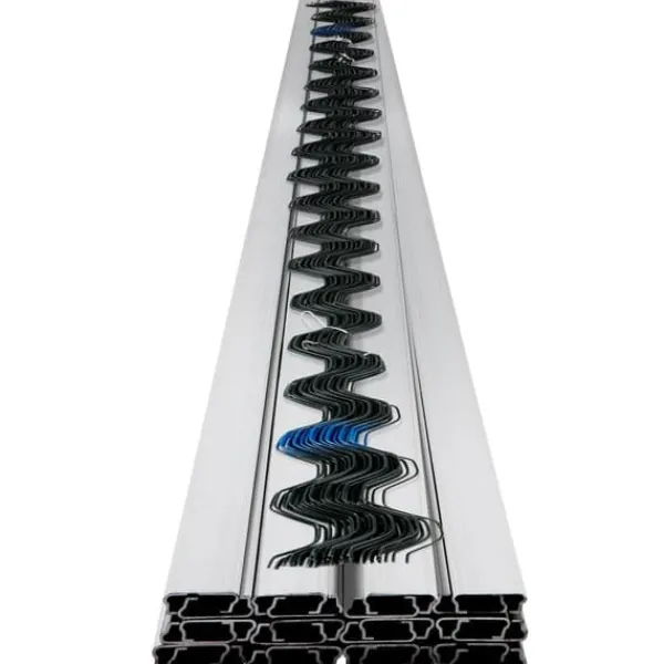 Drivhus^Fjedertråd og låsekanal, 2m fjederlås & U-kanal til drivhus. 30 pakker PE-belagte fjedertråde og aluminiumsprofiler med plastfilm eller skyggefor.