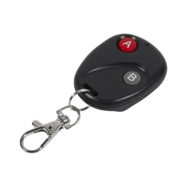 Sale Fjernbetjening Nøgle Garageport Dørsender Trådløs 433MHz Plastik Sort 2 Nøgler Skure, Garager & Carports