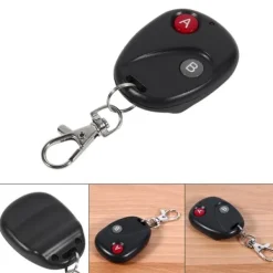 Sale Fjernbetjening Nøgle Garageport Dørsender Trådløs 433MHz Plastik Sort 2 Nøgler Skure, Garager & Carports