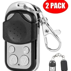 Clearance Fjernbetjeninger til automatisk skydeportåbner, 433 MHz, 2-pak, hvid (kun fjernbetjeninger) Skure, Garager & Carports