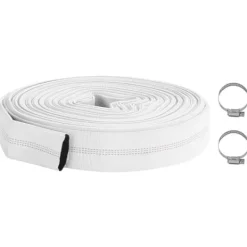 Brandslukkere^Flad PVC brandslange 30 m 1" - Højtryksvandslange | Farve: Gul | Størrelse: 30 m