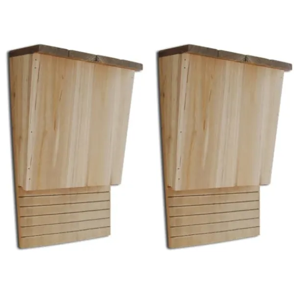 Sale Fladdermusholkar 2-Pack - Vilsystem för Fladdermöss | Storlek: 22x12x34 cm Til Fugle & Småvildt