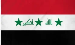 Flag & Vindposer^Flag - Irak (Gamle med stjerner)