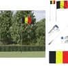 Flag & Vindposer^Flag & vimpler - Living Belgien flag og flagstang 5,55 m aluminium