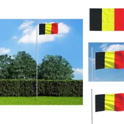 Hot Flag & vimpler - Living det belgiske flag 90x150 cm Flag & Vindposer