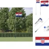 Discount Flag & vimpler - Living Kroatien flag og flagstang 5,55 m aluminium Flag & Vindposer