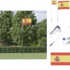 Flag & Vindposer^Flag & vimpler - Living Spanien flag og flagstang 5,55 m aluminium