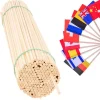 Discount Flagpinde af træ til vimpler, 50 cm/5 mm, 100 stk Flag & Vindposer