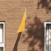 Flag & Vindposer^Flagstangholder i rustfrit stål - Moderne design | Størrelse: 13x6 cm | Farve: Sølv