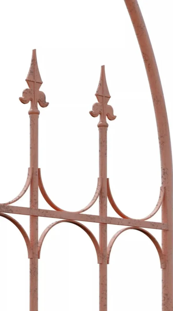 Buer, Spalier, Lysthuse Uden Tag^Flowton Antique Style Metal Garden Trellis - Brown, Robust and Durable for Climbing Plants, Easy Assembly
