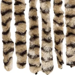 Discount Flueforhæng i blødt chenille - Insektgardin | Farve: Beige og brun | Størrelse: 118x220 cm Insektmiddel & Dyreafvisende Middel